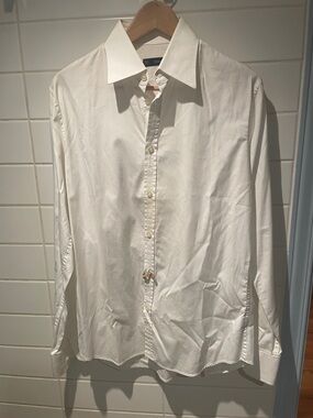 DSQUARED2 White Men's Dress Shirt - Classic Collar